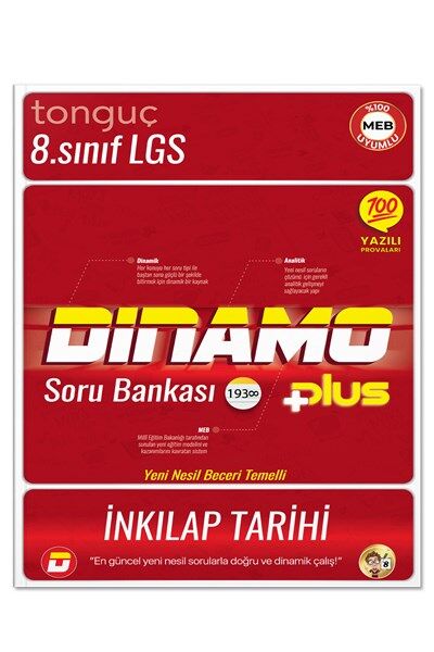 Tonguç Akademi 8. Sınıf LGS Dinamo Plus Soru Bankası İnkılap Tarihi