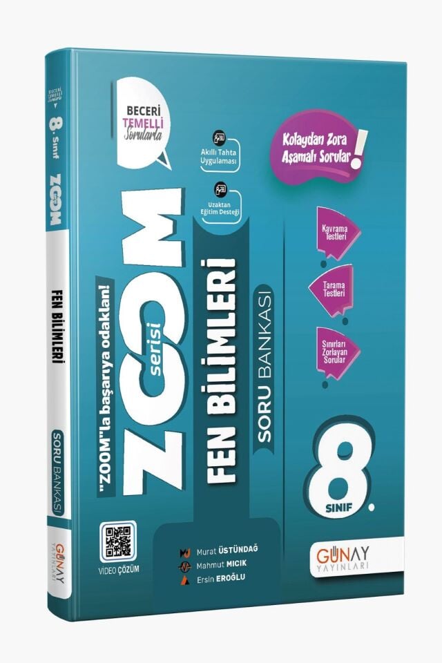 Günay Yayınları 8. Sınıf Zoom Fen Bilimleri Soru Bankası