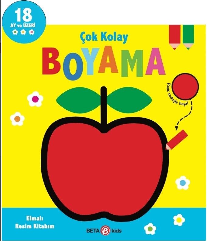 Çok Kolay Boyama Elmalı Resim Kitabım