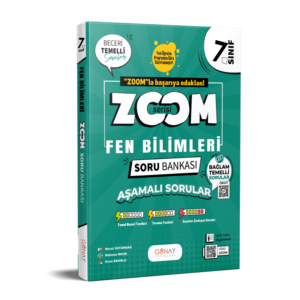 Günay Yayınları 7. Sınıf Zoom Fen Bilimleri Soru Bankası