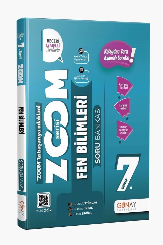 Günay Yayınları 7. Sınıf Zoom Fen Bilimleri Soru Bankası