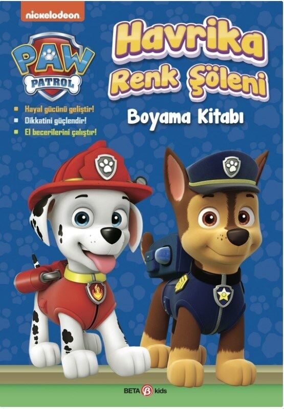 Paw Patrol Harika Renk Şöleni Boyama Kitabı - Beta Kids