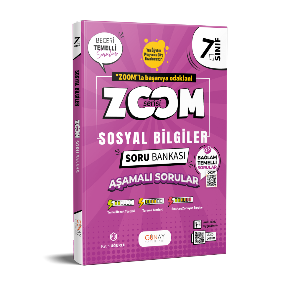 Günay Yayınları 7. Sınıf Zoom Sosyal Bilgiler Soru Bankası