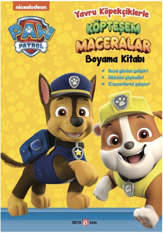 Paw Patrol - Köpteşem Maceralar Boyama Kitabı