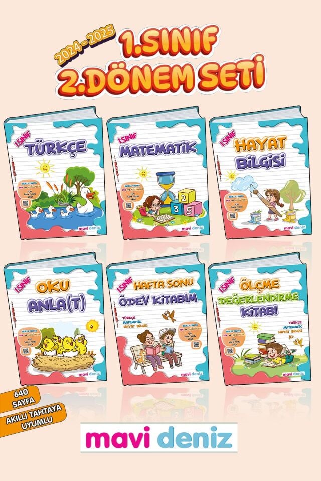 Mavi Deniz Yayınları 1. Sınıf 2. Dönem Seti