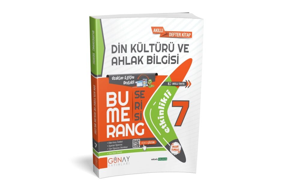 Günay Yayınları 7. Sınıf Bumerang Din Kültürü Akıllı Defter