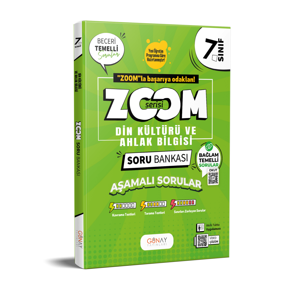 Günay Yayınları 7. Sınıf Zoom Din Kültürü Soru Bankası