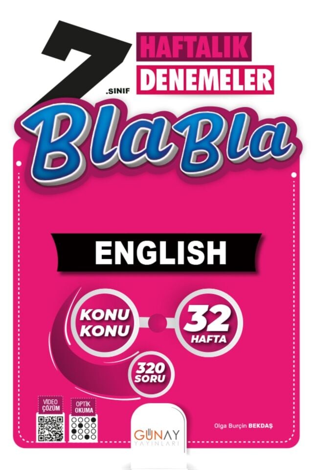 Günay Yayınları 7. Sınıf Bla Bla English Haftalık Denemeler